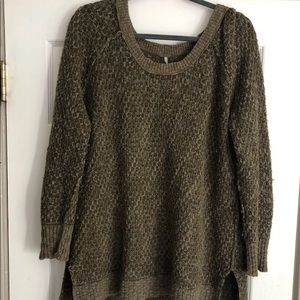 Free people green sweater